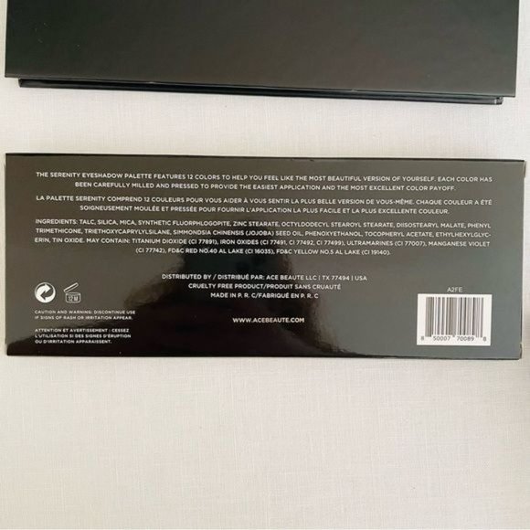 Ace Beauté Serenity Eyeshadow Palette & Aria Reusable Makeup Swabs New - Picture 4 of 8